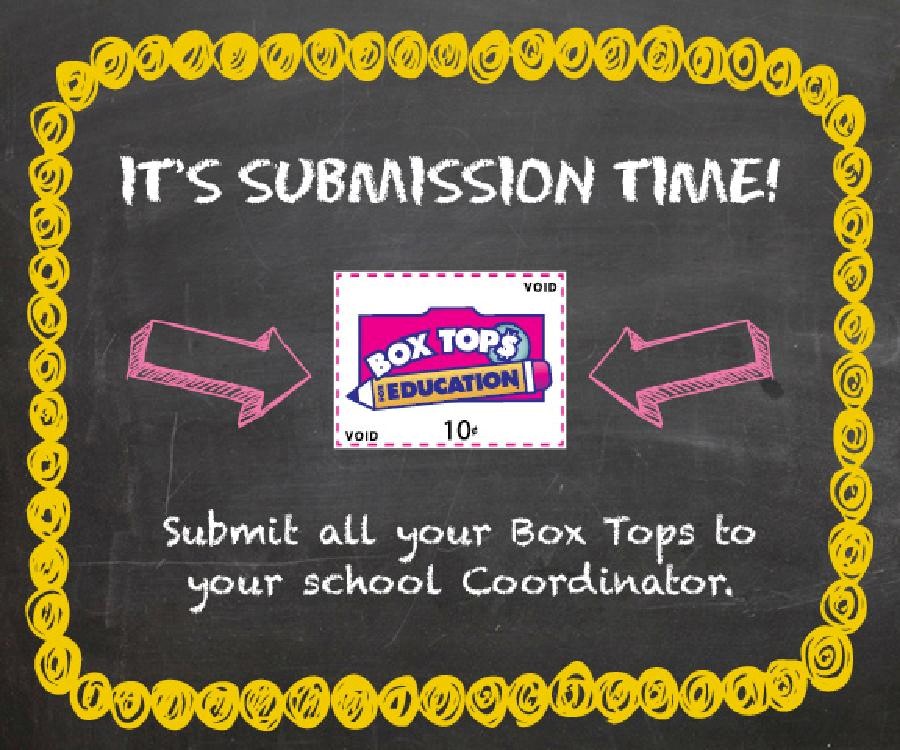 Box Top Submission Time - Now through Friday, February 20